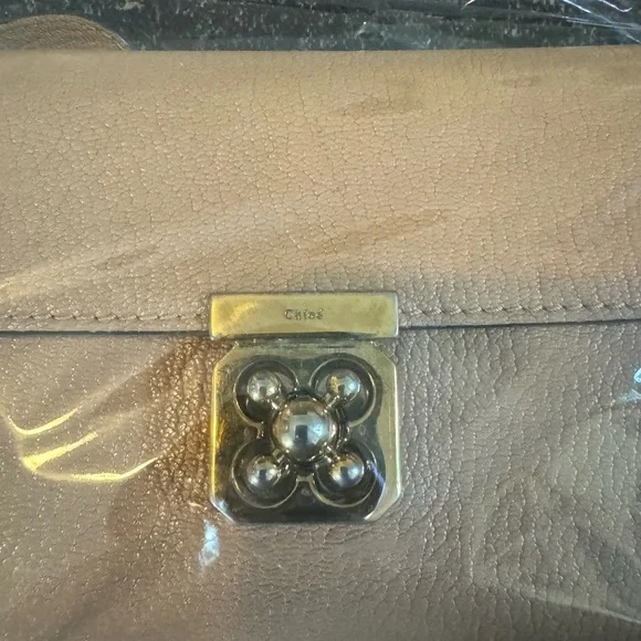 CHLOE ELSIE Gold Savana leather continental wallet - Picture 2 of 7